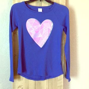 Circo Heart print long sleeve shirt